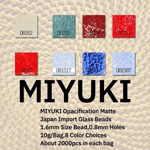 BLUESTAR Japan Import Miyuki Glass Seed Beads Small Jewelry Accessories DIY Bracelet Necklace Making Opaque Matte Beadwork