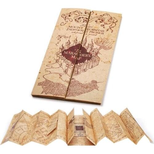 Fast Shipping HP Map The Marauders Map Live Point Map Collection Gift Men Women Christmas Gift for Girl Boy Gift