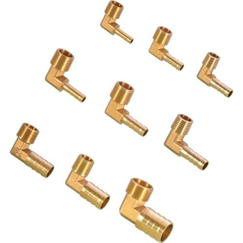 1/4 1/8 1/2 3/8" BSP Male Thread Barbed Coupling Connector Joint Adapter To Brass Hose Barb Fitting Elbow 6mm 8mm 10mm 12mm 16mm