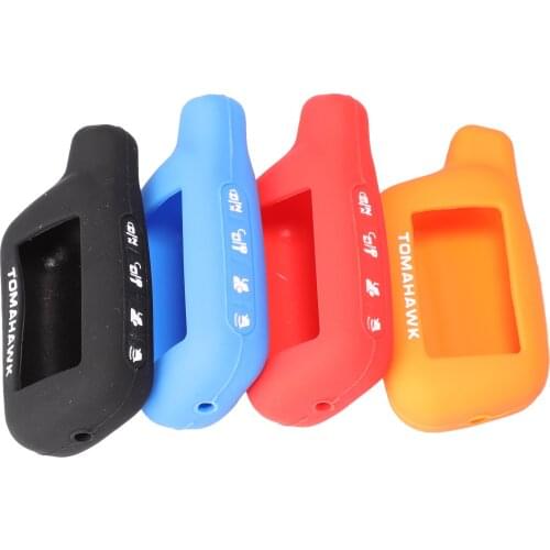Kutery 10PCS Remote Coloful Silicone Rubber Car Key Cover Case For Russian version Tomahawk X5 4 Buttons Protector Replacement