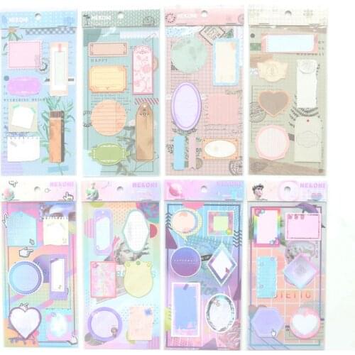 Domikee laser paper sticker journal planner accessories supplies creative vintage school sticker for diary stationery stationery