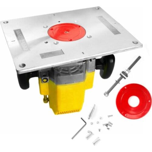 Multi-functional Aluminum Alloy Router Table Insert Plate Trimmer Engraving Machine Woodworking Bench Router Plate