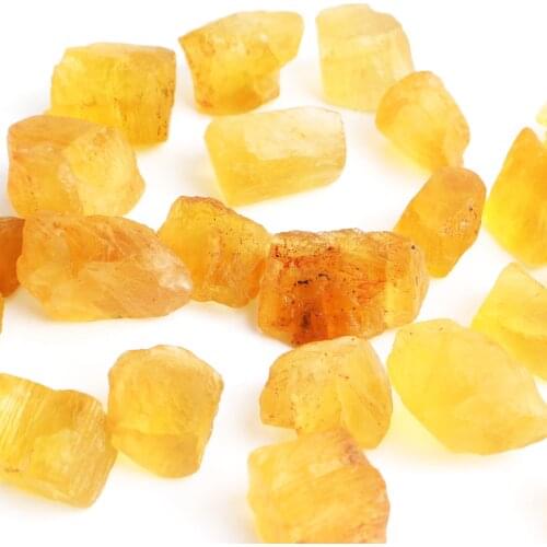 Natural Yellow Fluorite Crystal Rough Rockstone Mineral Specimen Unpolished Gemstone Reiki Healing Home Decor