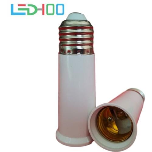 NEW E27 to E27 Extension Socket Base CLF LED Light Bulb Lamp Adapter Converter