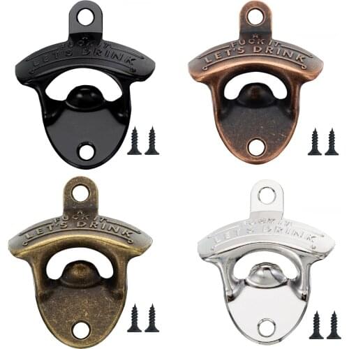 Wholesale Portable Beer Bottle Opener Wall Mounted Bottle Opener Coke Bottle Opener Bars KTV Hotels Homes Wedding Party