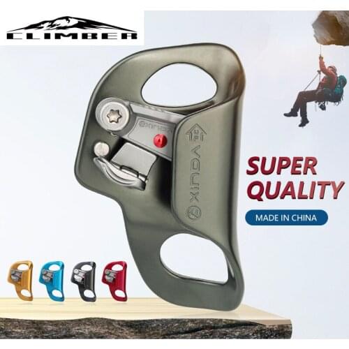 Outdoor Camping Rock Climbing Chest Ascender Safety Rope Ascending Anti Fall Off Survival foldable trigger Climb Equipment