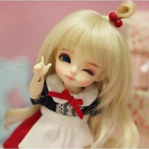 Free Shipping 1/8 BJD Doll BJD / SD Cute BEAUTIFUL Yellow Luna Resin Joint Doll For Baby Girl Gift Present
