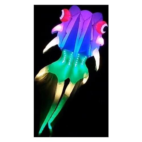Luminous Goldfish Kite Luminous soft kite giant fly floatant Koi carp popit giant flying toys ripstop kite fish kite adult