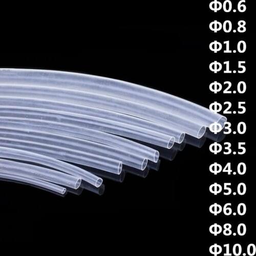 5M 1mm 1.5mm 2mm 2.5mm 3mm 3.5mm 4mm 5mm 6mm 8mm Transparent Clear Heat Shrink Tube Shrinkable Tubing Sleeving Wrap Wire kits