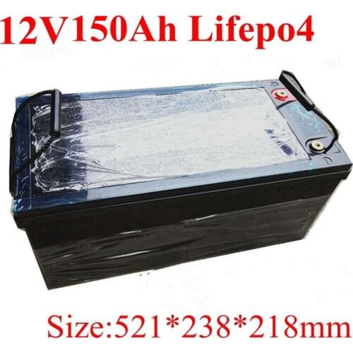 Waterproof 24V 150AH Lifepo4 Lithium Battery BMS 8S for 2400w Solar System Motorhomes Backup Power Inverter RV UPS +20A Charger