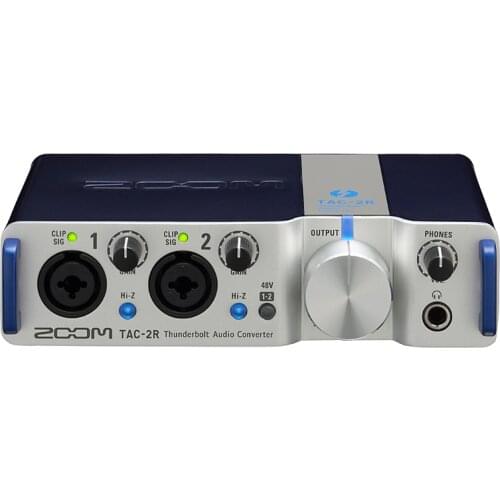 ZOOM TAC2R TAC-2R Thunderbolt Audio Converter 2-in/2-out high speed Thunderbolt audio interface sound card