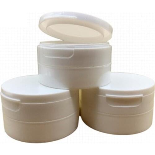 1/5pc 50g Plastic Empty Makeup Jar Pot Refillable Sample Bottles Travel Face Cream Lotion Cosmetic Container Tooth Powder Bottle