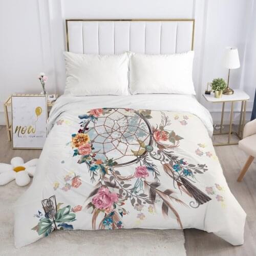 1pc Luxury Duvet cover Quilt/Blanket/Comfortable Case Single Double Queen King Size Bedding 140x200 240x220 Flower dream catcher