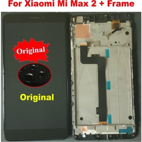 100% Original Best Glass Sensor For 6.44'' Xiaomi Mi Max 2 LCD Display Touch Screen Digitizer Assembly Mi Max2 + Frame Pantalla