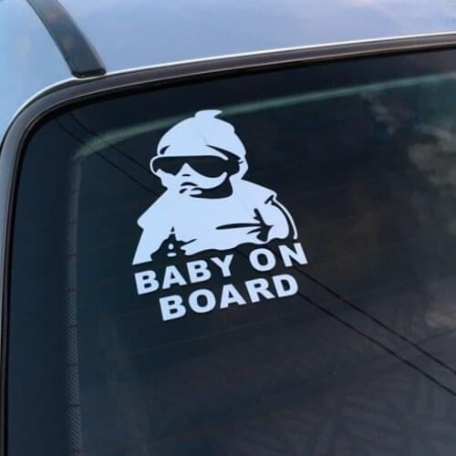 14*9 cm baby car cool back reflective baby stickers warning stickers for Peugeot 206 207 208 301 307 308 407 2008 3008 4008