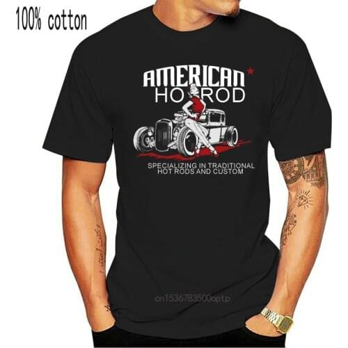 2019 Fashion HERREN American Classic Car Fans MUSTANG MECHANIKER HOT ROD ROCKABILLY OLD TIMER US V8 O-Neck Hipster Tshirts