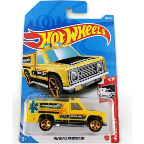 2021-206 Hot Wheels Cars HW RAPID RESPONDER 1/64 Metal Diecast Model Collection Toy Vehicles