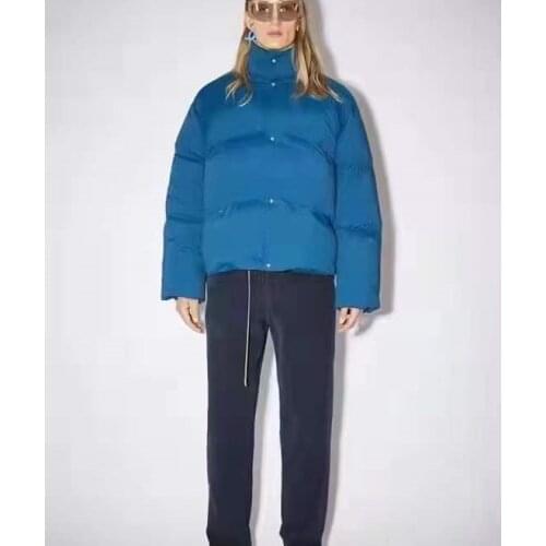 2020 AC studios Simple casual women down jacket long sleeve slim hooded keep warm lady down coat winter new