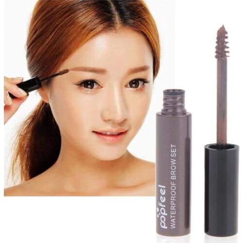 4 Colors Waterproof Long Lasting Eyebrow Enhancer Cream Mascara Makeup Beauty Comstic Tools with Brush Eyebrow Dye