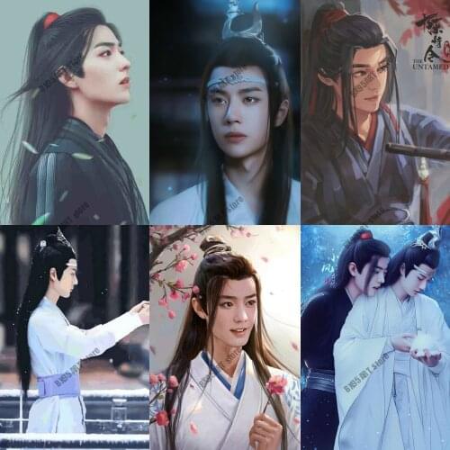 5D Diamond Painting Mo Dao Zu Shi Anime Embroidery Full Square Diamond Mosaic Wei Wuxian Lan Wangji Cross Stitch Kits Home Decor