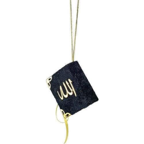Velvet Islamic Mini Quran The Holy Book Pendant Necklaces For Koran Quran Book Real Paper Small Religious Jewelry for Muslims