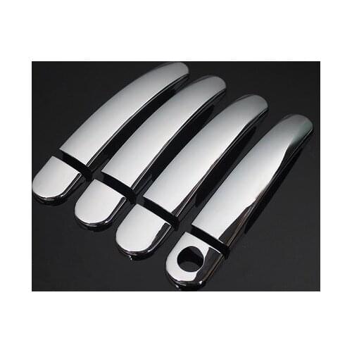 FUNDUOO New Chrome Car Door Handle Cover Trim Sticker for VW Lavida 2008 2009 2010 2011 Car Styling