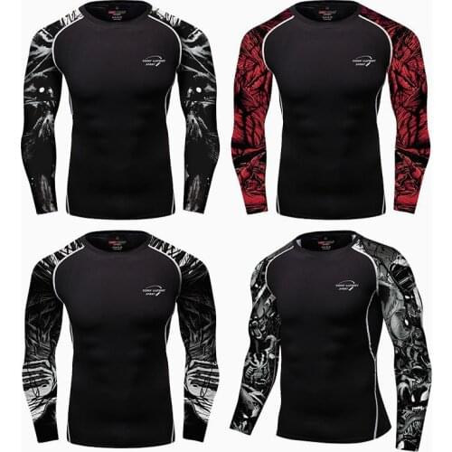 MMA t shirt 3D Herren jiu jitsu rashguard male bjj t-shirts Mma Compression shirt Muay Thai breathable boxing jerseys fight Tee