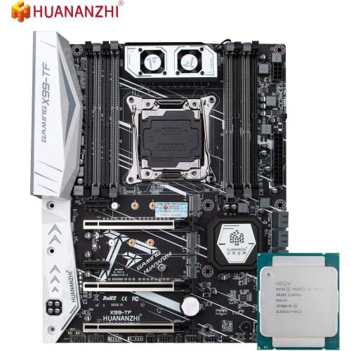HUANANZHI X99 TF Motherboard with Intel XEON E5 2678 V3 Combo Kit Set Use DDR3 DDR4 RECC Memory NVME USB 3.0
