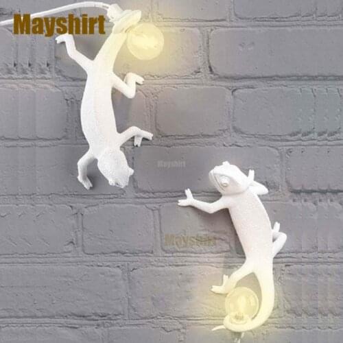 Seletti Chameleon Table Lamps Bedroom Wall Sconce Modern Animal Resin Lizard Desk Lamp Bedside Night Light Fixtures Home Decor