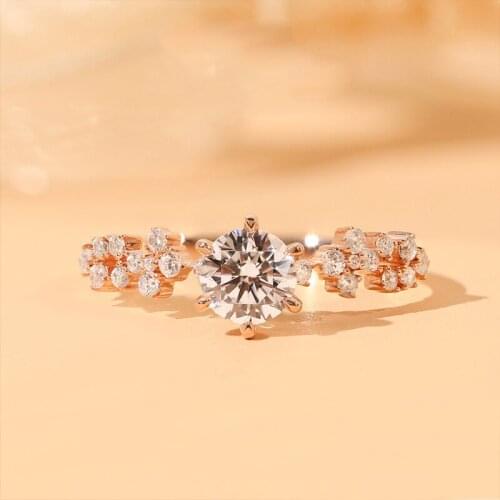 Fine Jewelry 2021 New Trendy Female Ring Inlay Dazzling AAA Cubic Zircon Luxury Wedding Engagement Rings Statement Gifts