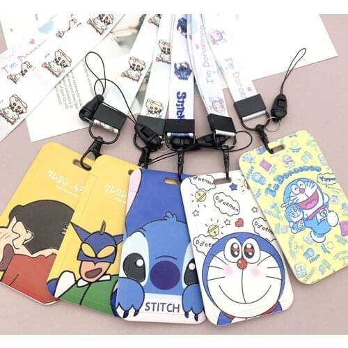 Kawaii Japanese Cartoon Animation Card Holder ID Card Sheath Men and Women Decorative Pendant Student Card Case IC Card Holder