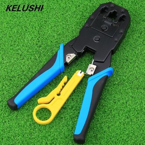 Network Cable Stripping Pliers HT-315 Cuts Strips Crimps 3 In 1 Modular Crimping Tool For RJ45 RJ11 Network Cable