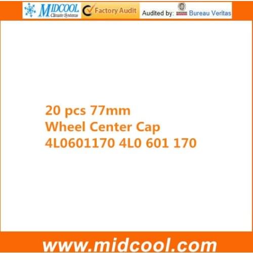 20 PCS High Quality Wheel Cap for 77MM 4L0601170 4L0 601 170