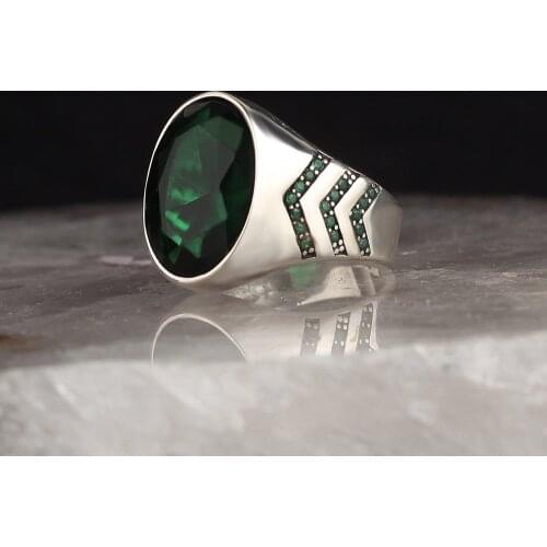 Real Sterling Silver Ring with Natural Zircon Stone Silver Women Ring Silver Men Ring Gifts for Women Grandmother Gifts