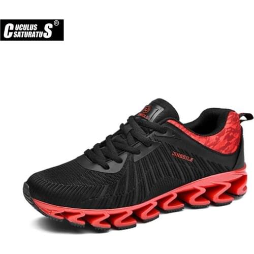 Autumn Winter mens running shoes women sports sneakers damping cushion breathable knit mesh vamp outdoor walking shoes JBL037-1