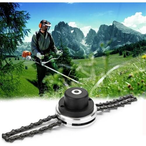 Home Portable Garden Grass Mower Chain Type Manganese Steel Cutting Chainsaw Trimmer Head Chain for Lawn Mower Accessories