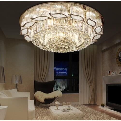Gold Crystal Ceiling Lamp Living Room Plafonnier led Deckenleuchte Luminaire Plafonnier led Moderne Plafondlamp Ceiling Lights