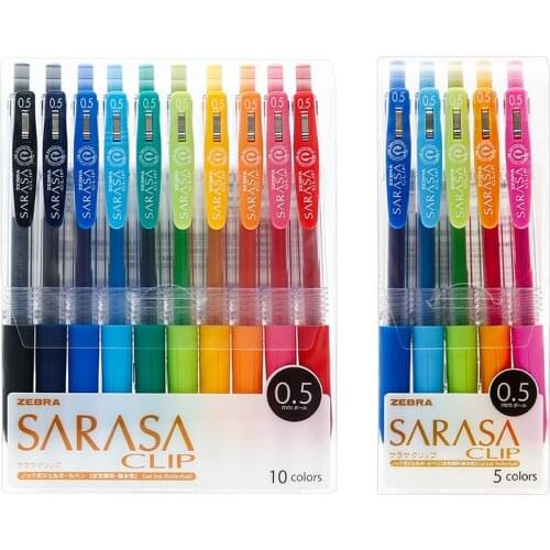 ZEBRA Sarasa JJ15 Juice Color Press Neutral Gel Pen JJ15 Color Water Marker Pen 0.5mm Black Pen Color Suit