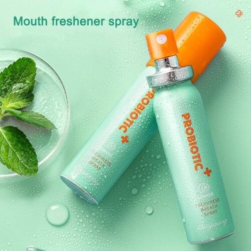 Fresh Breath Mouth Freshener Spray Lemon Mint Citrus Odor Lasting Portable for Removing Bad Breath Small Portable RP