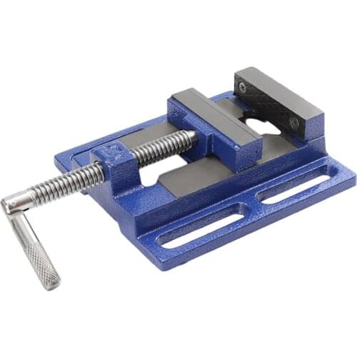 High Precision Clamp-on Table Flat Bench Vise Milling Machine Bench Drill Vise Aluminum Alloy Firmly Hand Tools