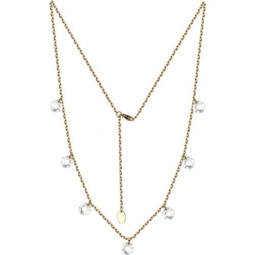 925 Sterling Silver Jewelry Female Gold Gemstone Necklaces for Women 2019 Statement Jewel Accessories Party Christmas Gifts