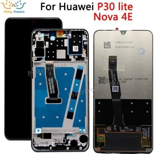 Original 6.15" for Huawei P30 Lite / Nova 4E LCD Display Touch Screen Digitizer Assembly LCD Display P30 Lite Repair Parts