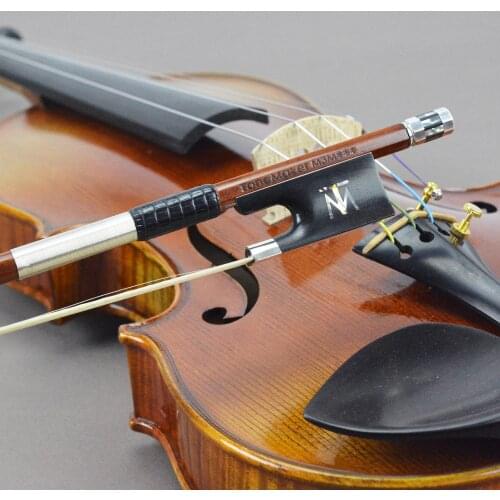 4/4 Size MASTER Fine Pernambuco Viola Bow Fast response Special Design ACTUAL BOW No.112