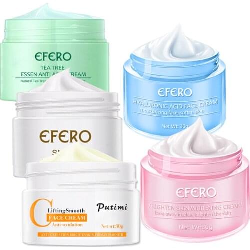 5Pcs Collagen Moisturizing Cream Whitening Anti-wrinkle Anti-aging Face Cream Essence Anti-freckle Acne Brightening Skin Cream