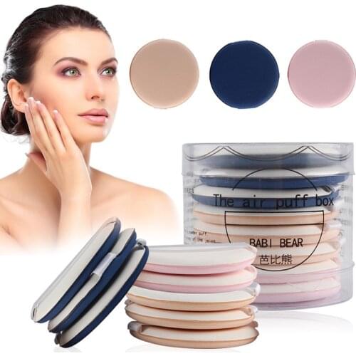 8Pcs Air Cushion Puff BB Cream Applicator Sponge Puff Dry Wet Dual Use Concealer Liquid Foundation Face Powder Makeup Tool