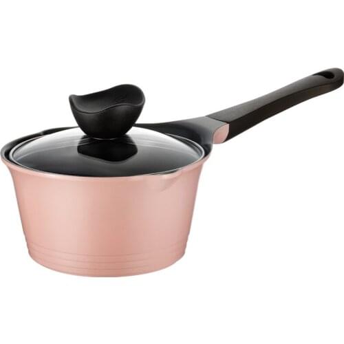 Non stick milk pan Household small milk pot with mouth Babys supplementary food pot hot Boiled instant noodles pot for baby