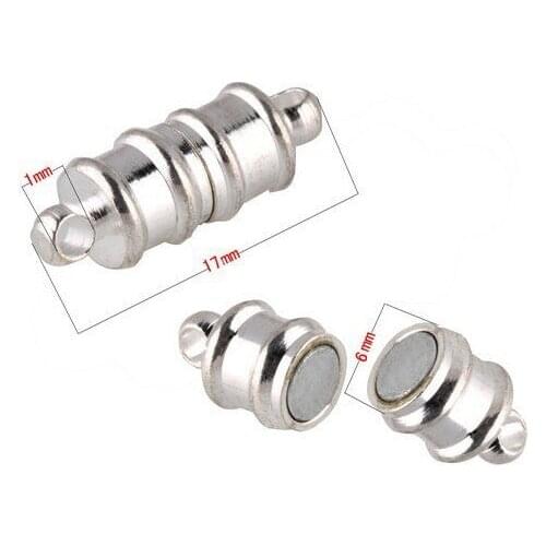 Free shipping 17*6mm Magnetic Clasp, Imitation Rhodium plated Bracelet Necklace Magnetic Clasp,Fashion Jewelry Clasps