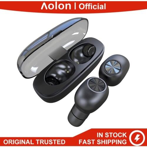 Aolon DR6 HD Call Wireless Earbuds Bluetooth 5.0 Earphone IPX6 Waterproof Stereo Noise Cancelling Headset With Mic