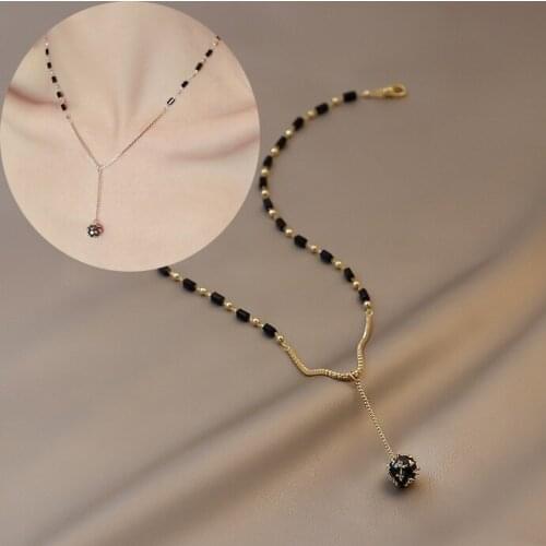 Bohemian Handmade Bead Choker Pendant Necklace for Women Charm Clavicle Chain Fashion Party Jewelry Girls Gift Dropshipping