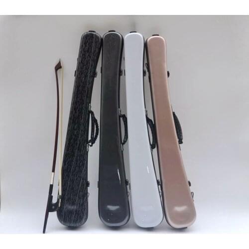 Double Bass Bow Case/Box Carbon Fiber Hold 2pcs Bows Strong Black